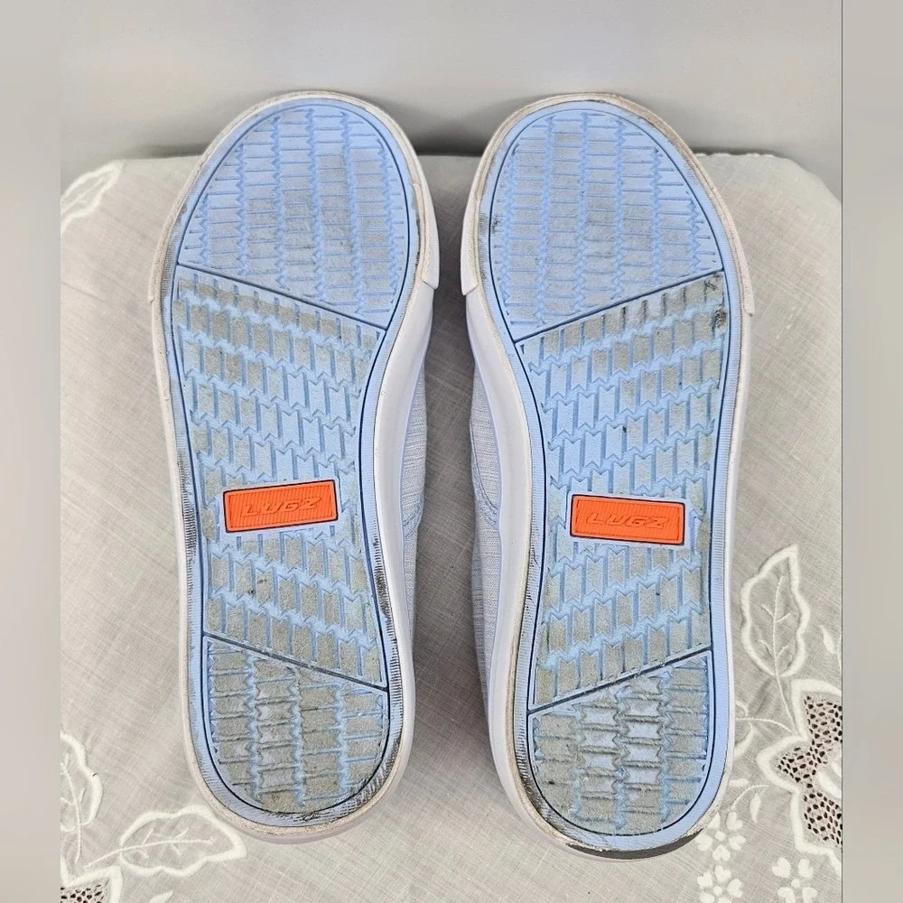 Lugz Womens Light Blue Chambray‎ Slip On Sneakers Low Top Casual Shoes